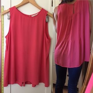 Loft coral blouse